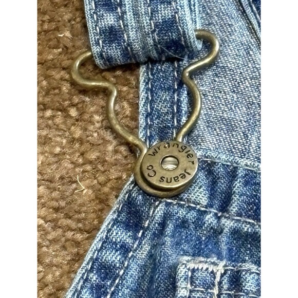 Wrangler Jeans 4T Denim Carpenter Bib Overalls Kids Size Toddler Denim - Picture 2 of 6